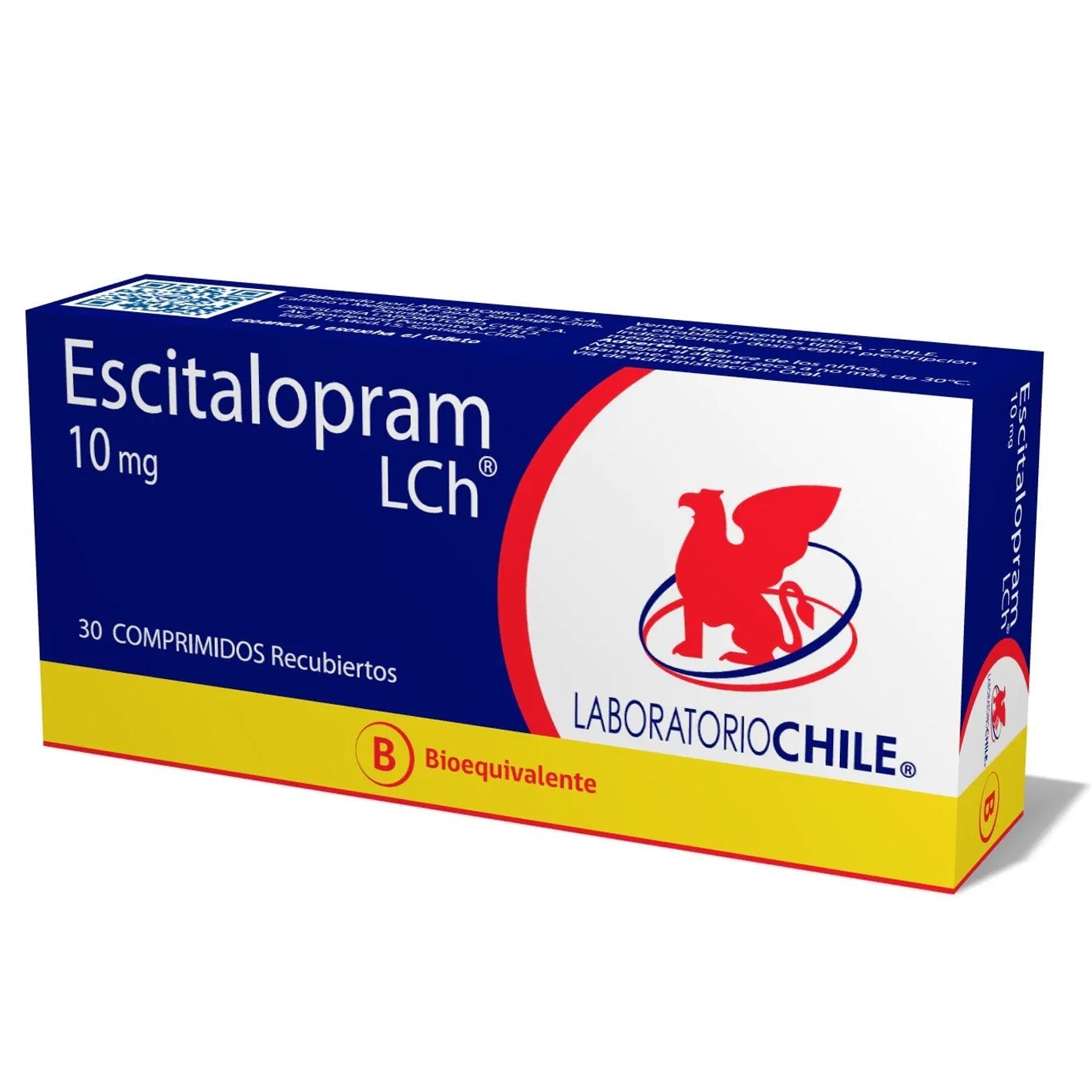 Escitalopram Comprimidos Recubiertos 10mg - 30 unidades