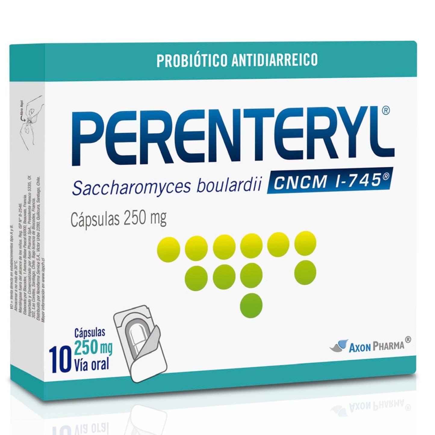 Perenteryl Cápsulas 250mg - 10 unidades