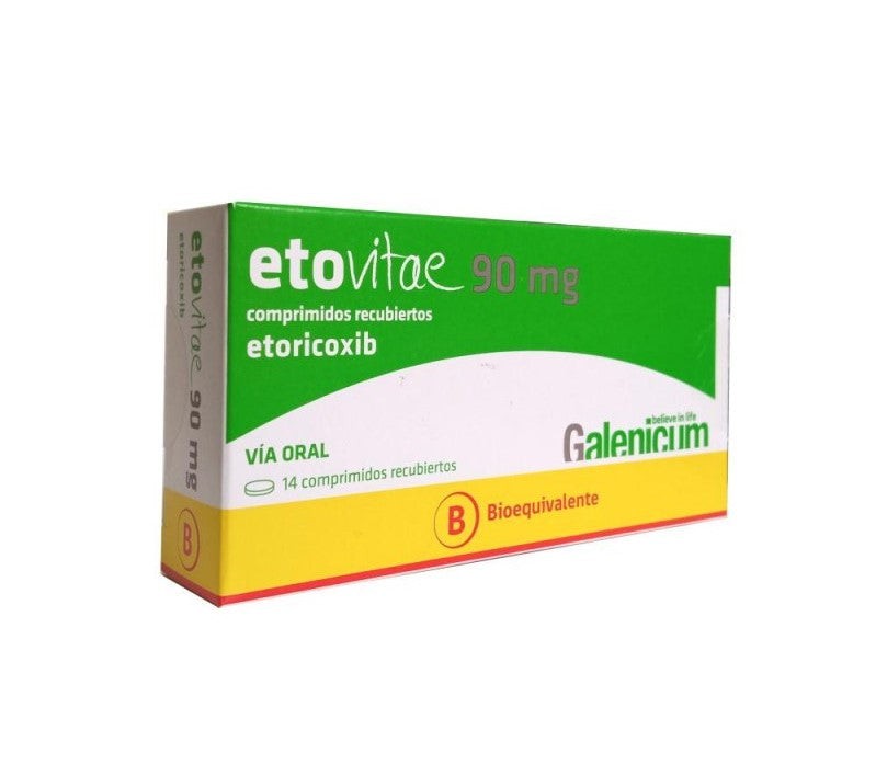 Etovitae Comprimidos Recubiertos 90mg - 14 unidades
