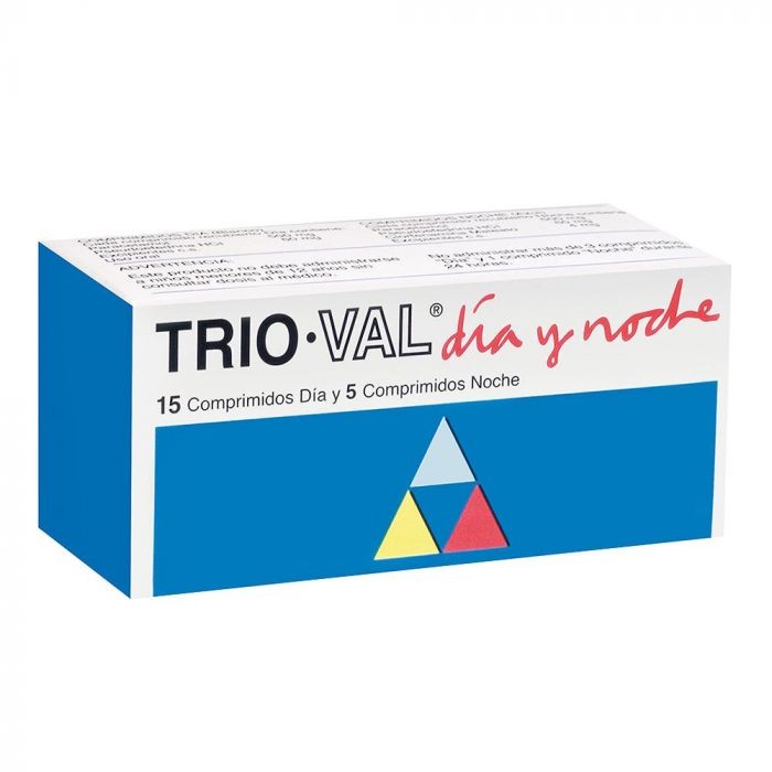 Trio-Val Día y Noche Comprimidos Recubiertos - 20 unidades