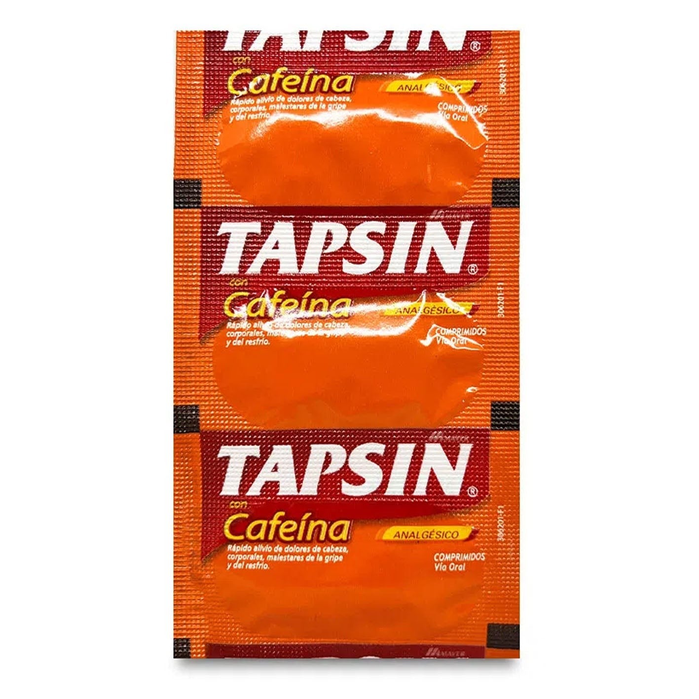 Tapsin Cafeína Tira - 6 unidades