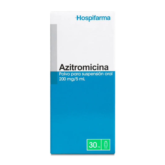 Azitromicina Polvo para Suspensión Oral 200mg/5ml Frasco 30ml