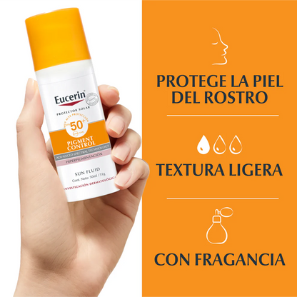 Protector Solar Eucerin Pigment Control FPS 50+ 50ml