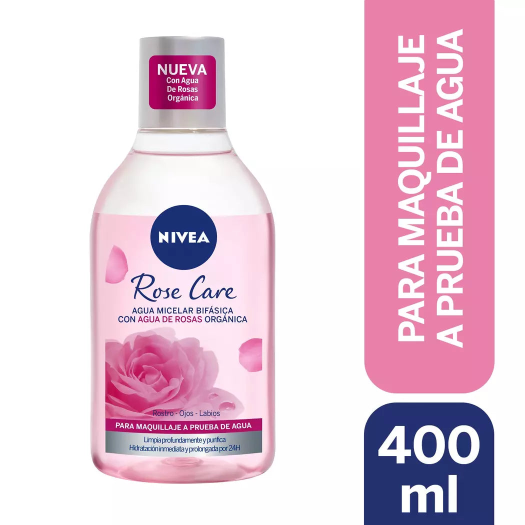 Nivea Rose Care Agua Micelar Bifásica x 400mL