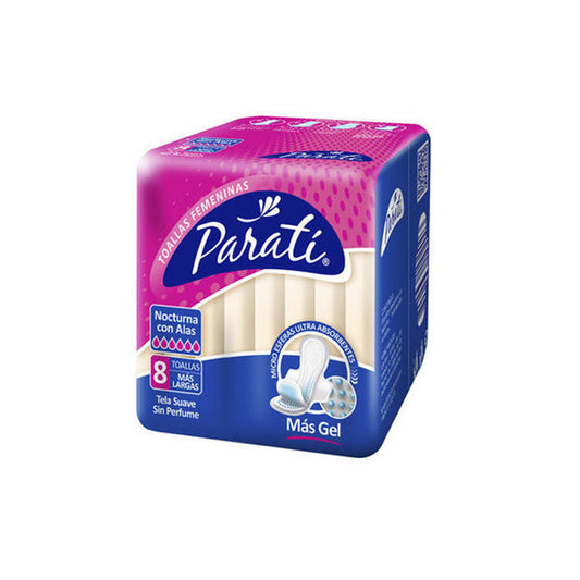 Para Ti Toalla Nocturna Extra Suave Con Alas 8 Unidades