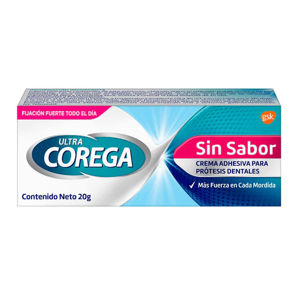 Corega Ultra Sin Sabor Crema Adhesiva x 20 gr