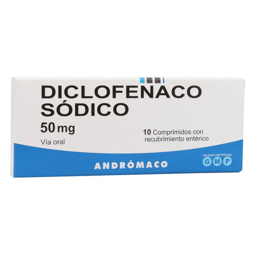 Diclofenaco Comprimidos con Recubrimiento Entérico 50mg