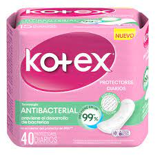 Kotex Protector Diario Antibacterial 40 Unidades