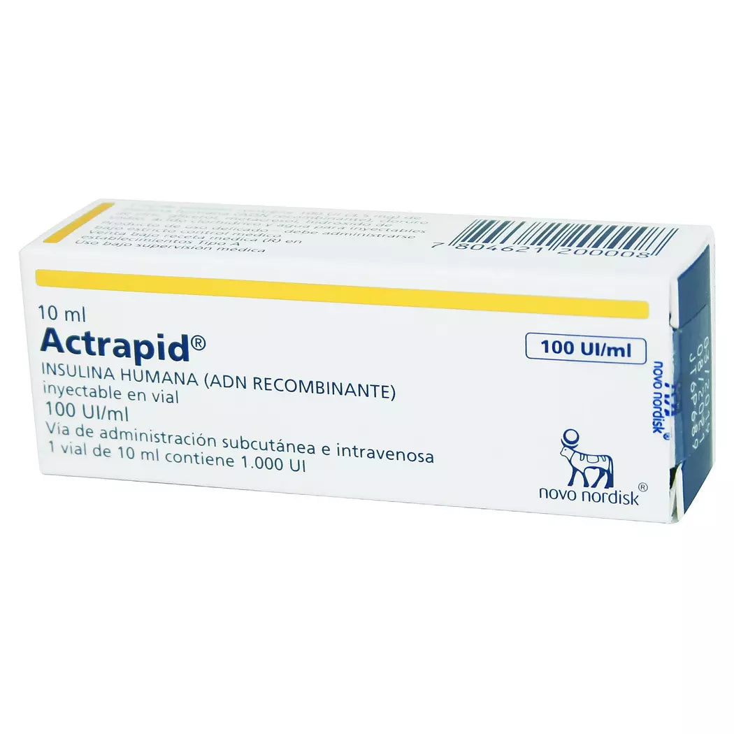 Actrapid Inyectable 100UI/ML Producto Cenabast