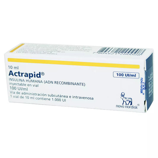 Actrapid Inyectable 100UI/ML Producto Cenabast