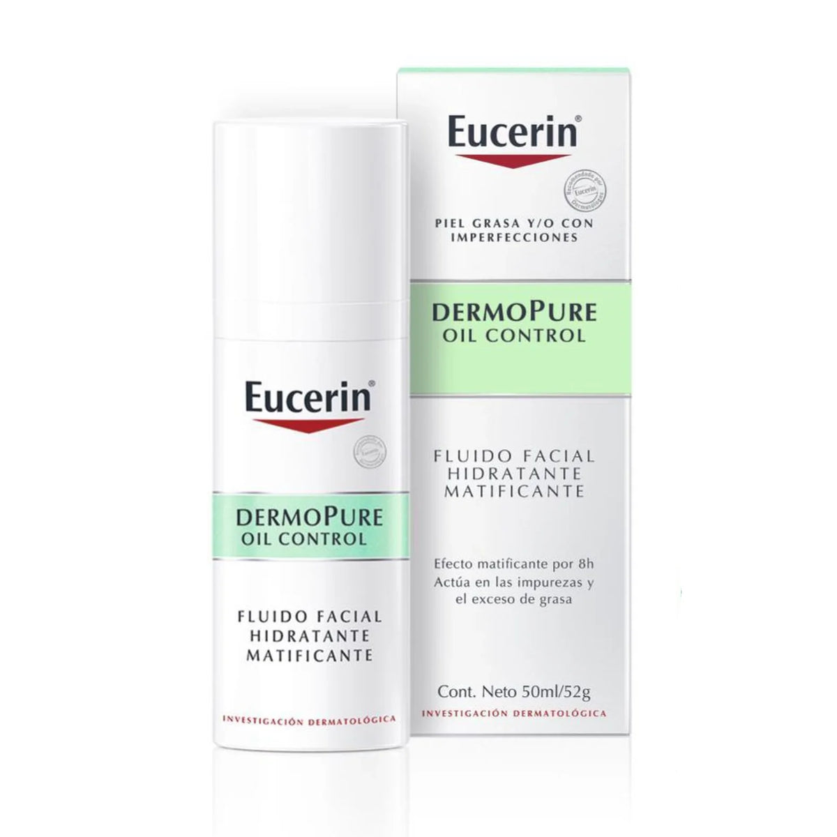 Eucerin Fluido Facial Hidratante Dermopure Matificante X 50ml