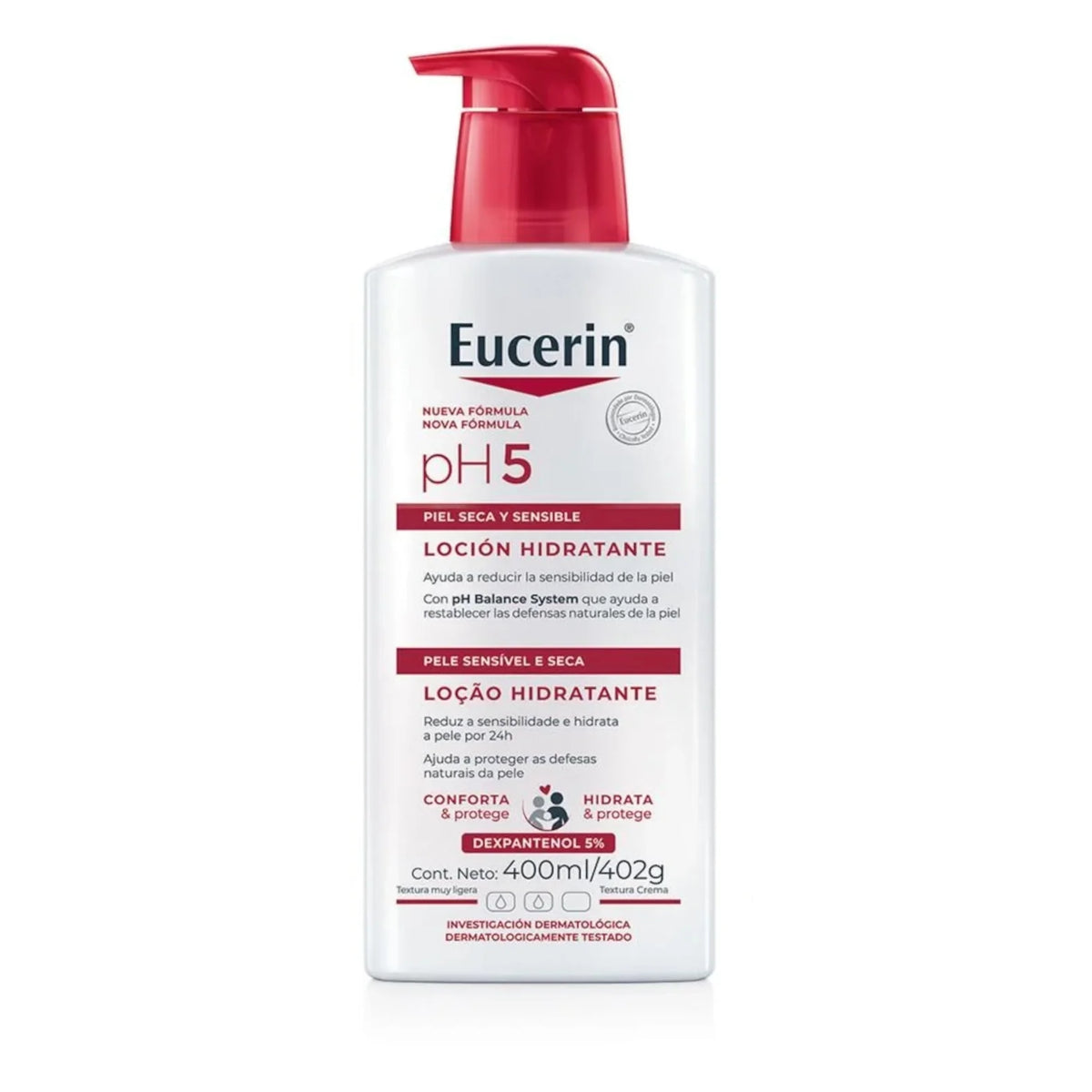 Eucerin Loción Hidratante Corporal PH5 Piel Seca y Sensible 400ml
