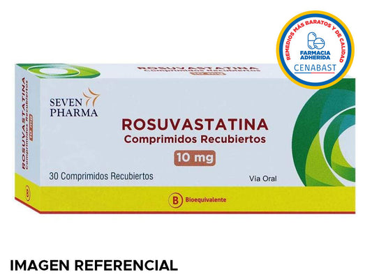 Rosuvastatina Comprimidos Recubiertos 10mg Producto Cenabast