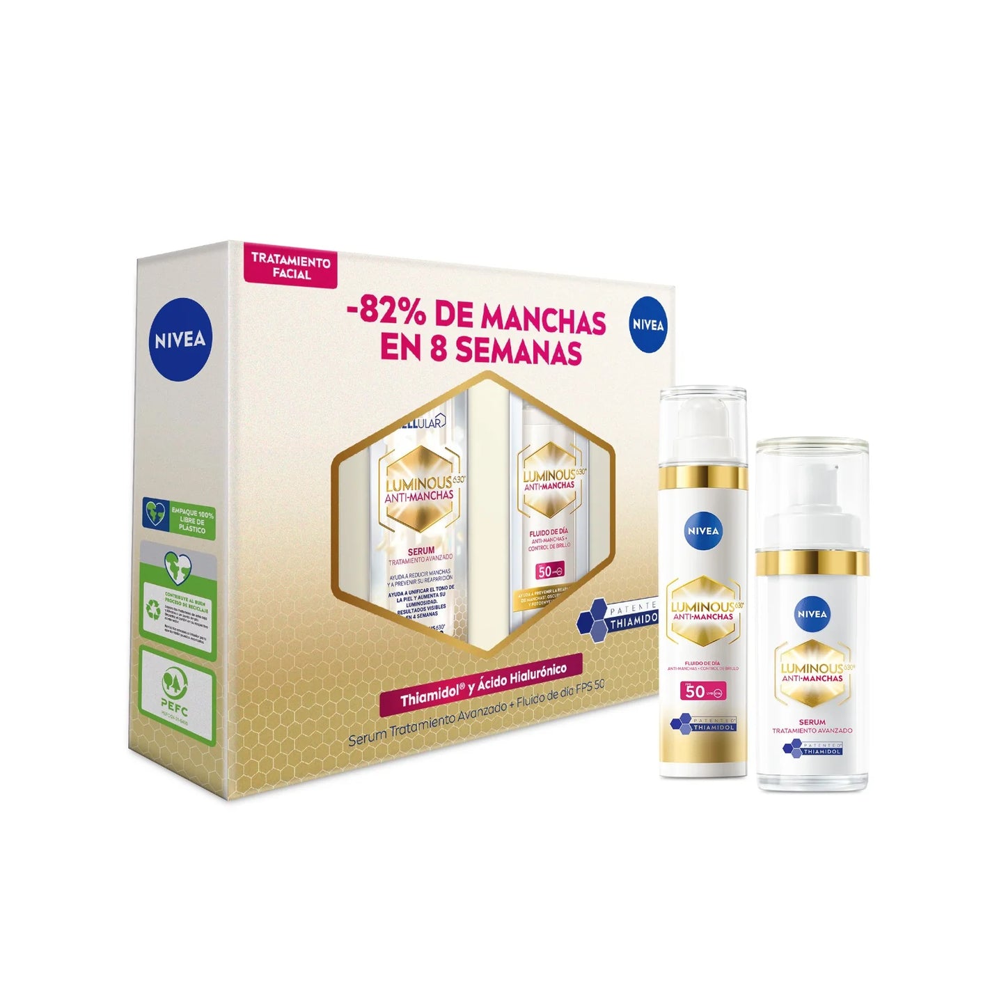 Nivea Pack Fluido Antimanchas 630+Serum Luminous