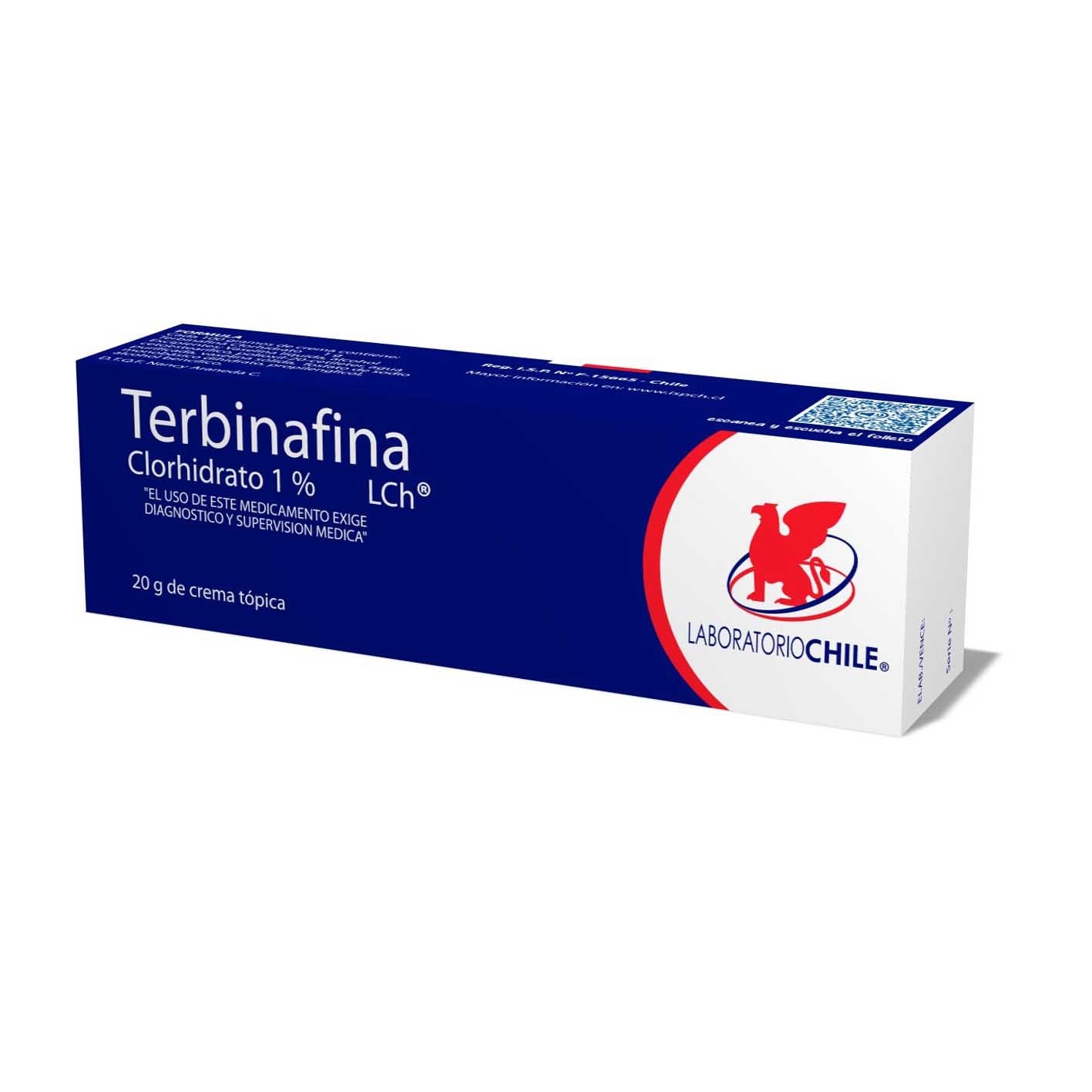 Terbinafina Crema Tópica 1% - 20g