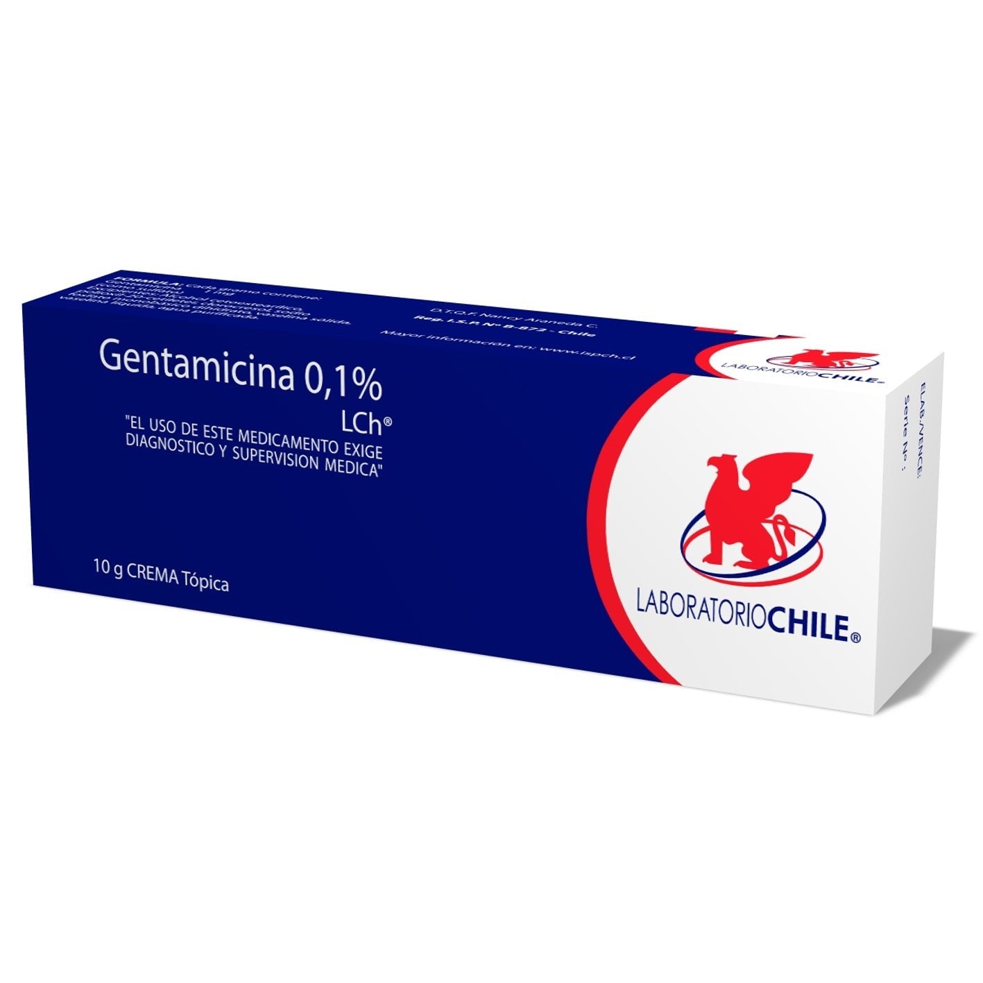 Gentamicina Crema Tópica 0,1% - 10g