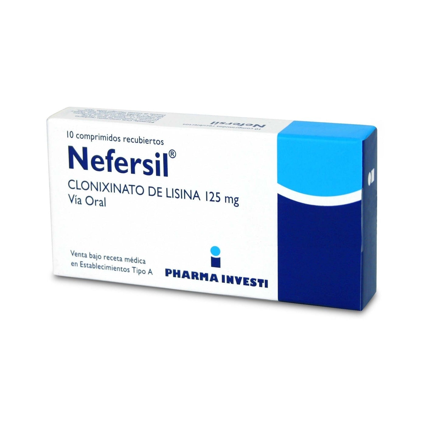 Nefersil Comprimidos Recubiertos 125mg - 10 unidades