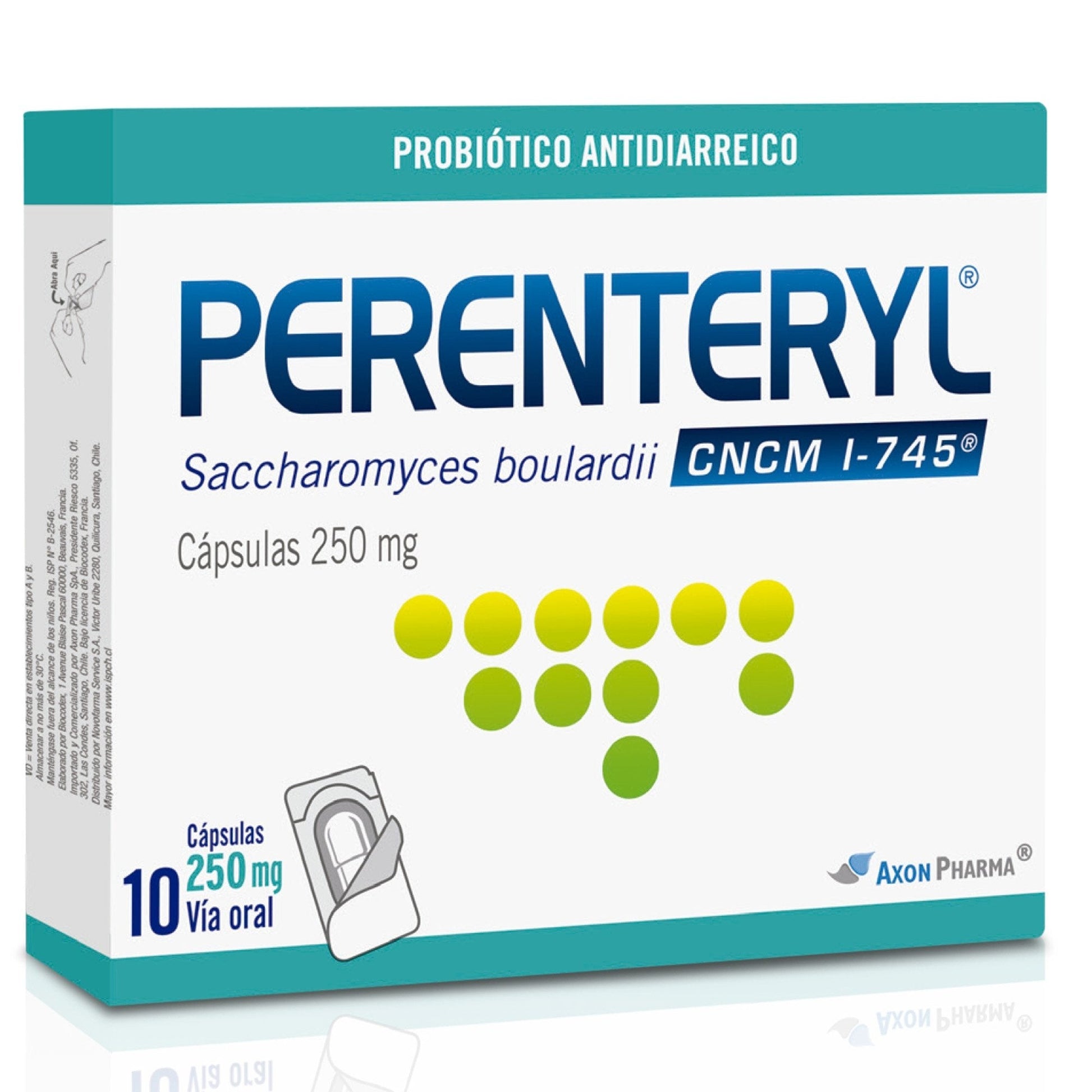 Perenteryl Cápsulas 250mg - 10 unidades