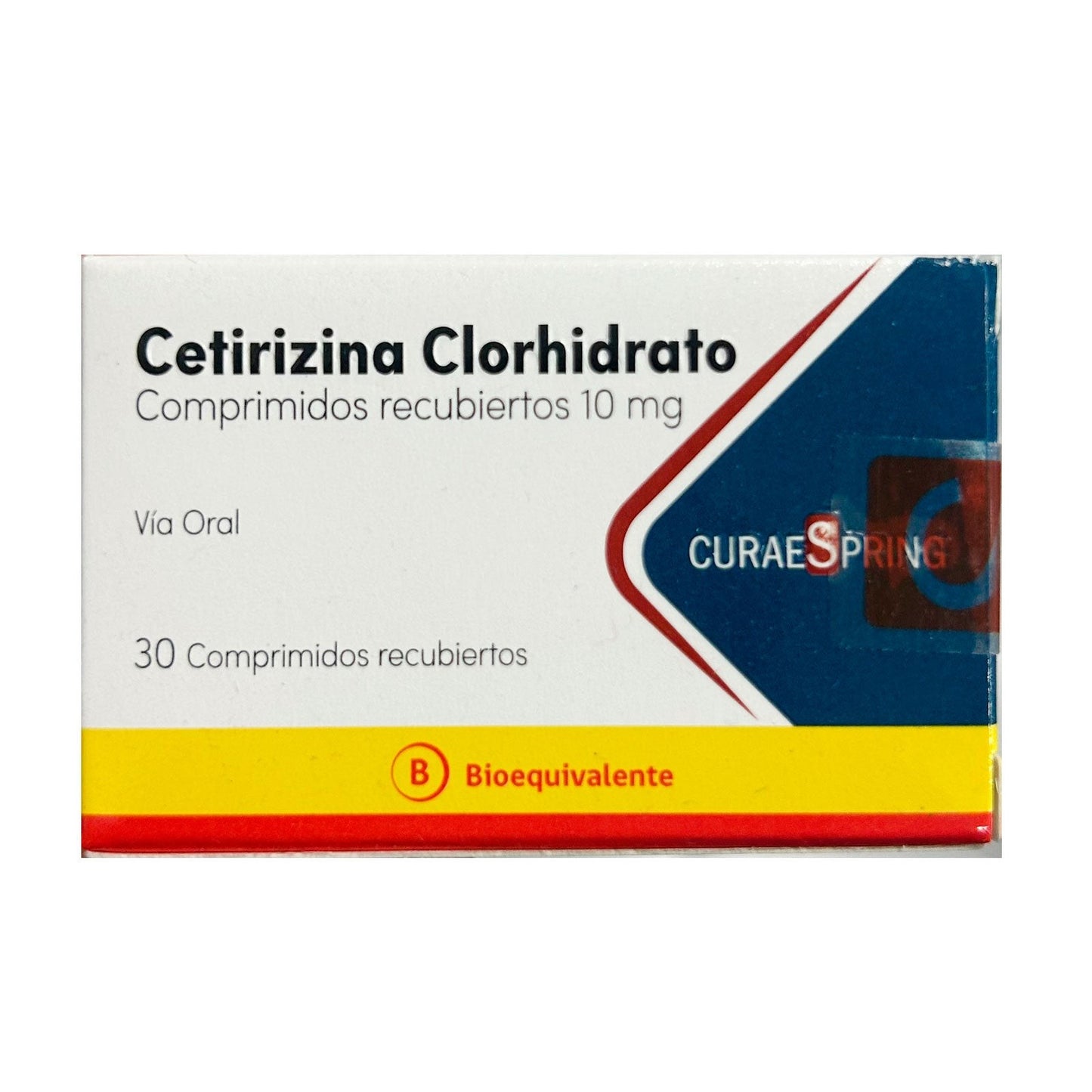 Cetirizina 10mg 30 Comprimidos Recubiertos - 30 unidades