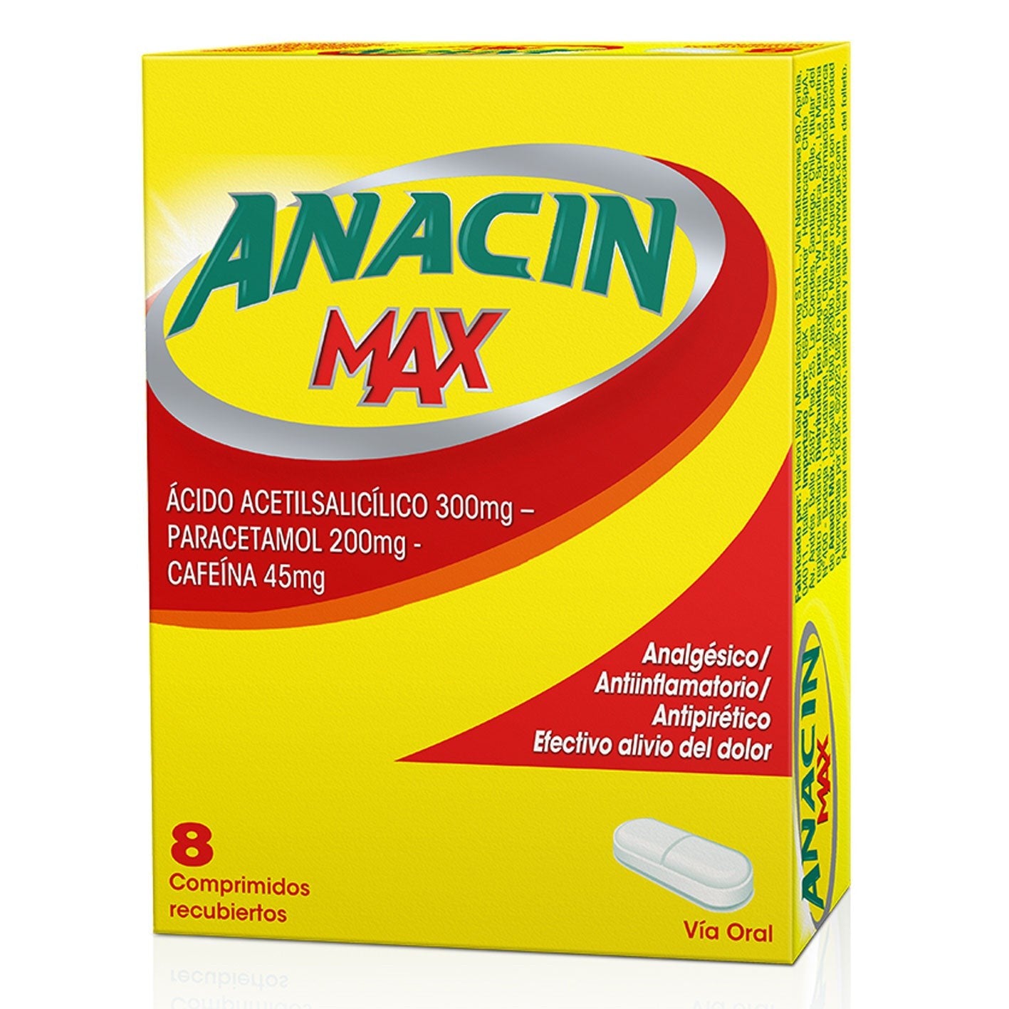 Anacin Max - 8 Comprimidos Recubiertos - 8 unidades