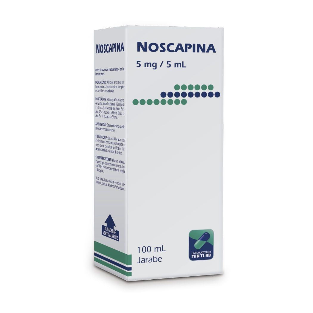Noscapina Jarabe 5mg/5ml - 100ml
