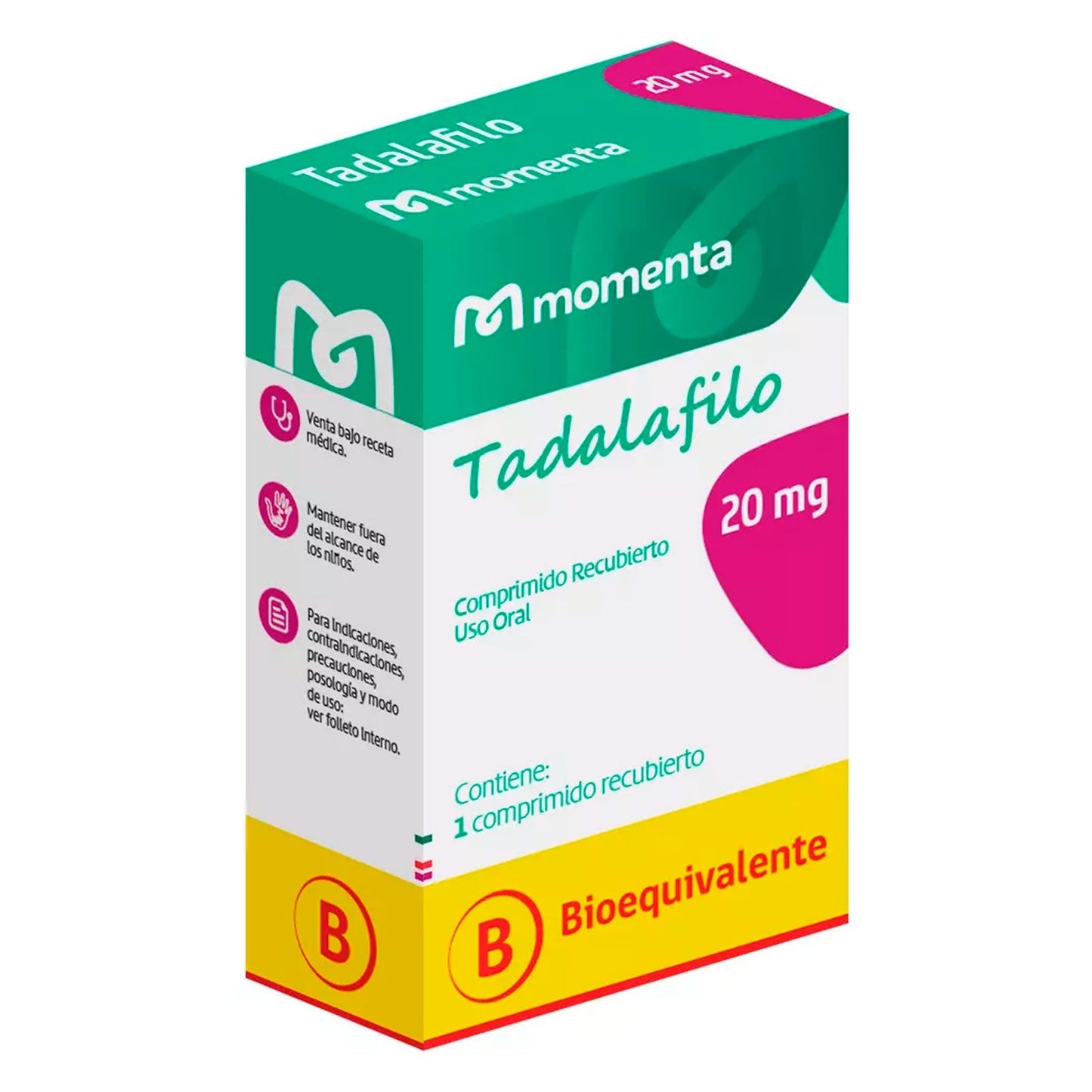 Tadalafilo Comprimidos Recubiertos 20mg - 1 unidad