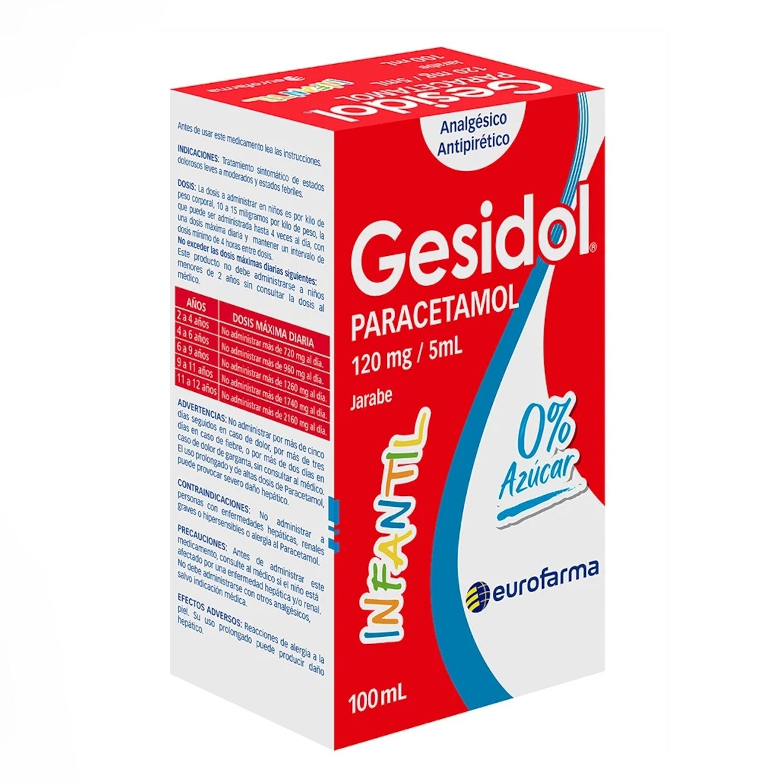 Gesidol Jarabe 120mg/5ml - 120ml