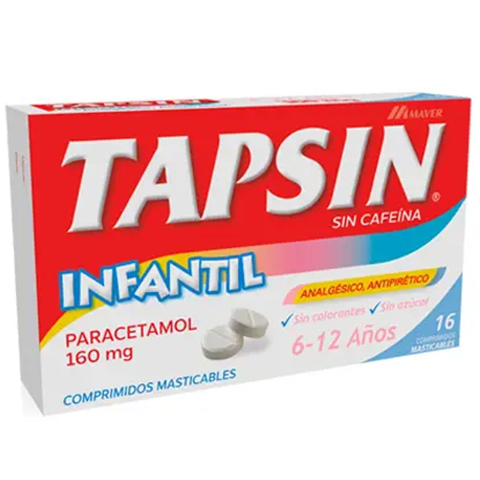Tapsin Infantil Comprimidos - 16 unidades