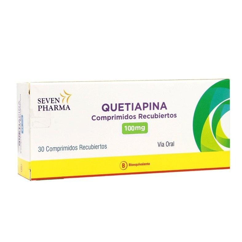 Quetiapina 100mg 30 Comprimidos Recubiertos - 30 unidades