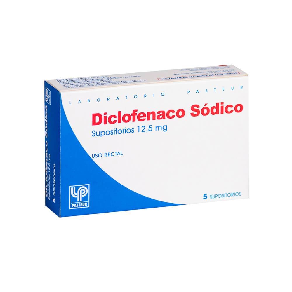 Diclofenaco Supositorios Infantil 12,5mg - 5 unidades