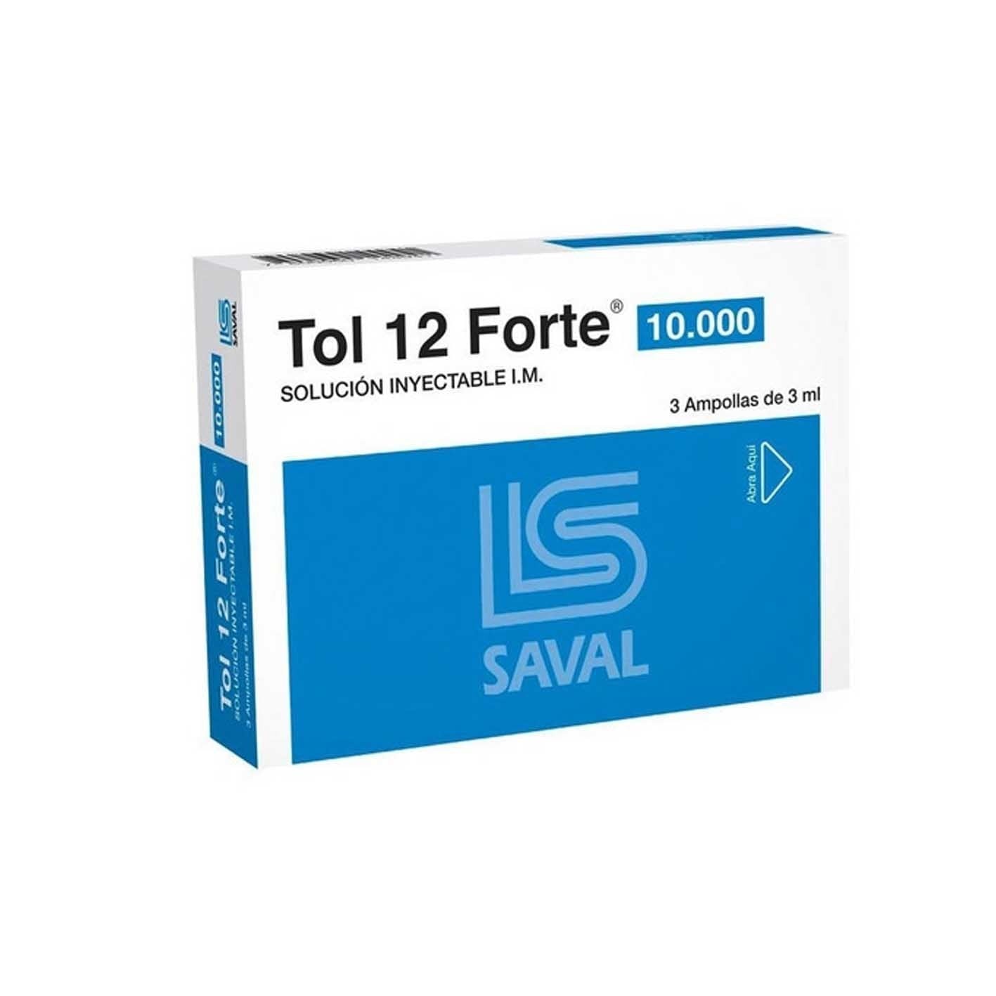 Tol 12 Forte Solución Inyectable 10.000 - 3 unidades