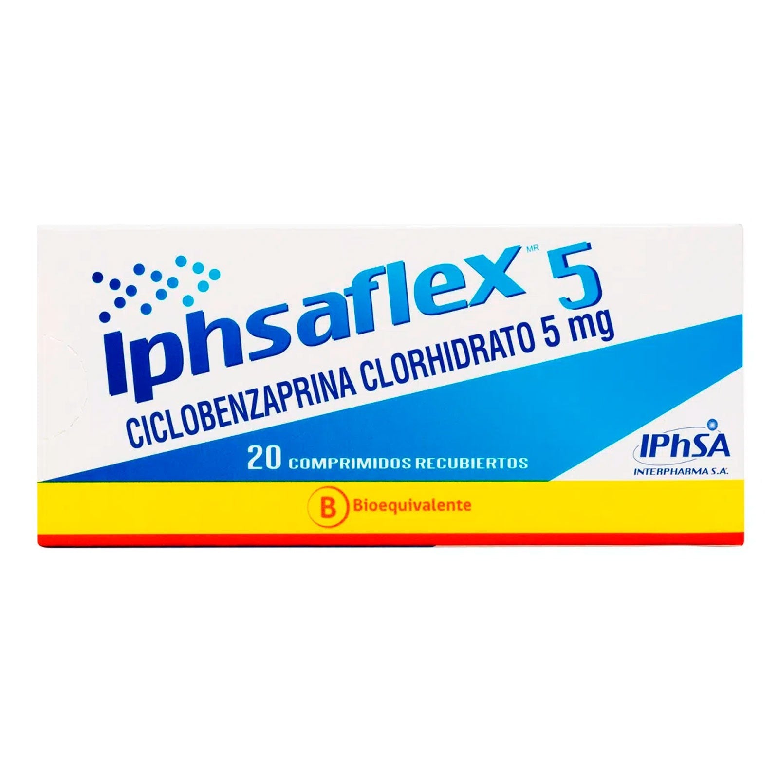 Iphsaflex Comprimidos Recubiertos 5mg - 20 unidades