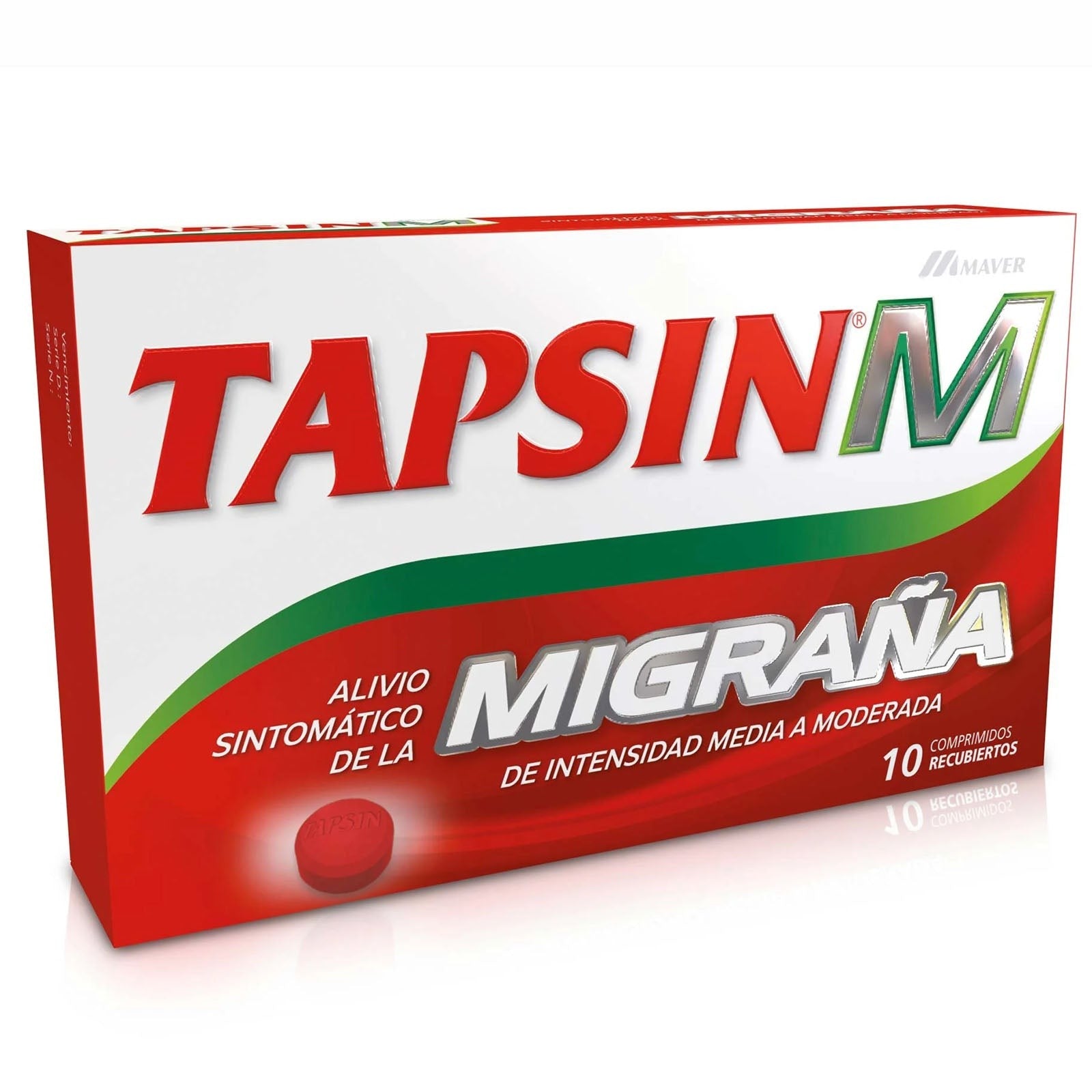 Tapsin Migraña Comprimidos Recubiertos - 10 Unidades - 10 unidades