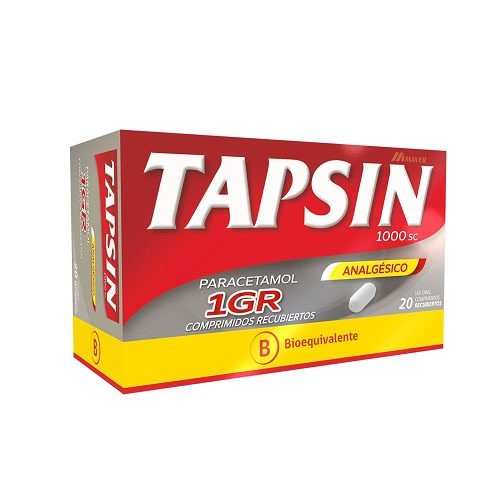 Tapsin Comprimidos Recubiertos 1gr - 20 unidades