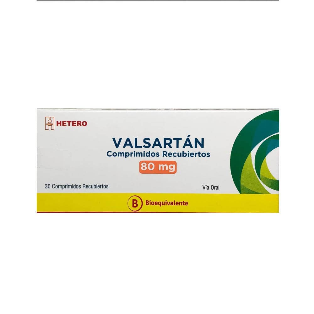 Valsartán Comprimidos Recubiertos 80mg - 30 unidades