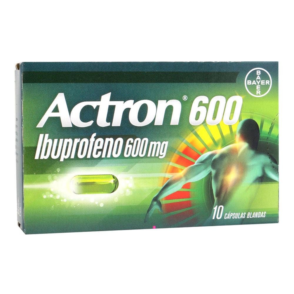 Actron Cápsulas Blandas 600mg - 10 unidades