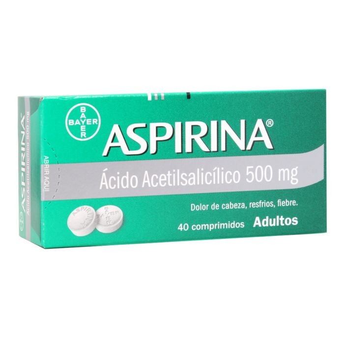 Aspirina Comprimidos 500mg - 100 unidades