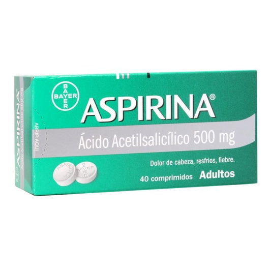 Aspirina Comprimidos 500mg - 100 unidades