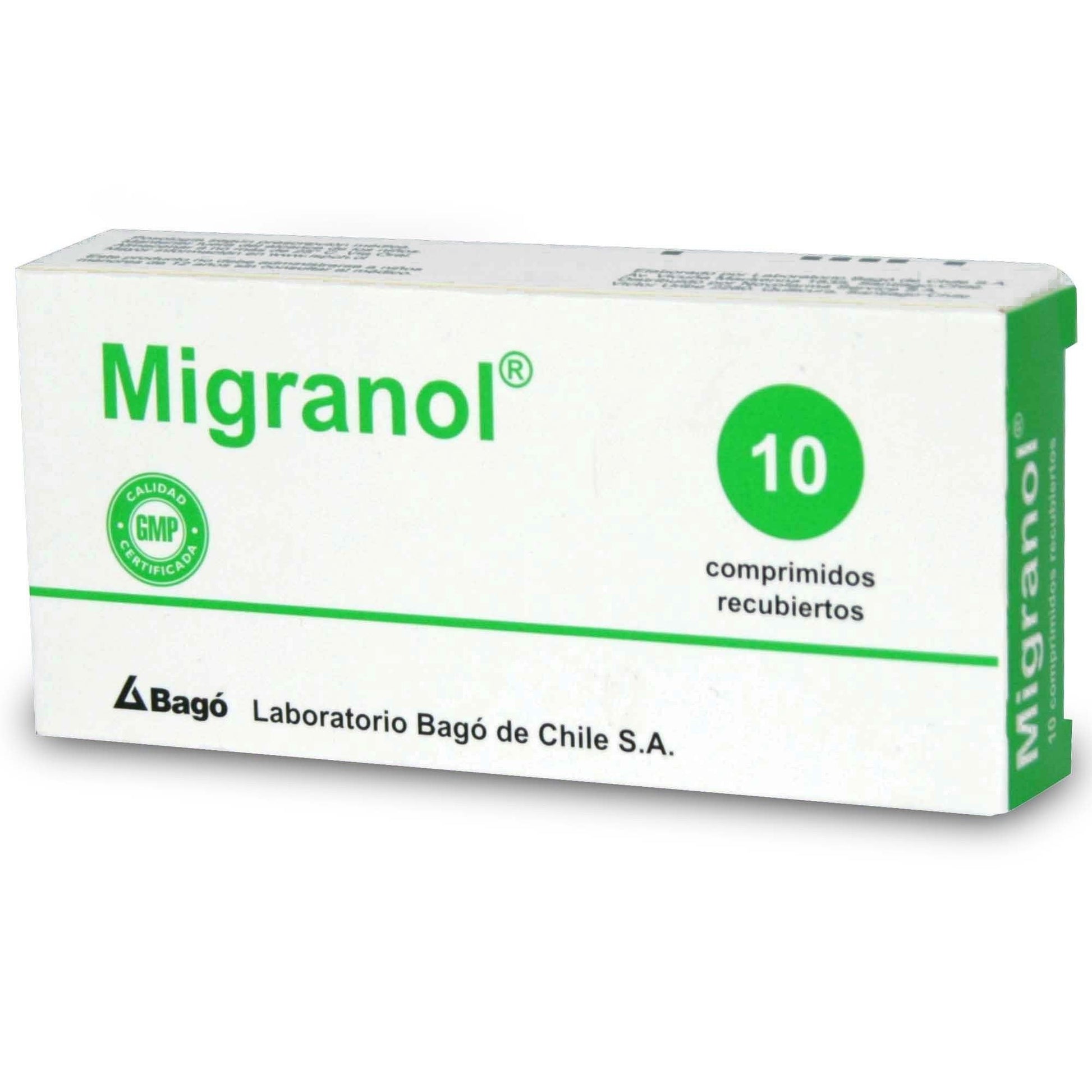 Migranol Comprimidos Recubiertos - 10 unidades