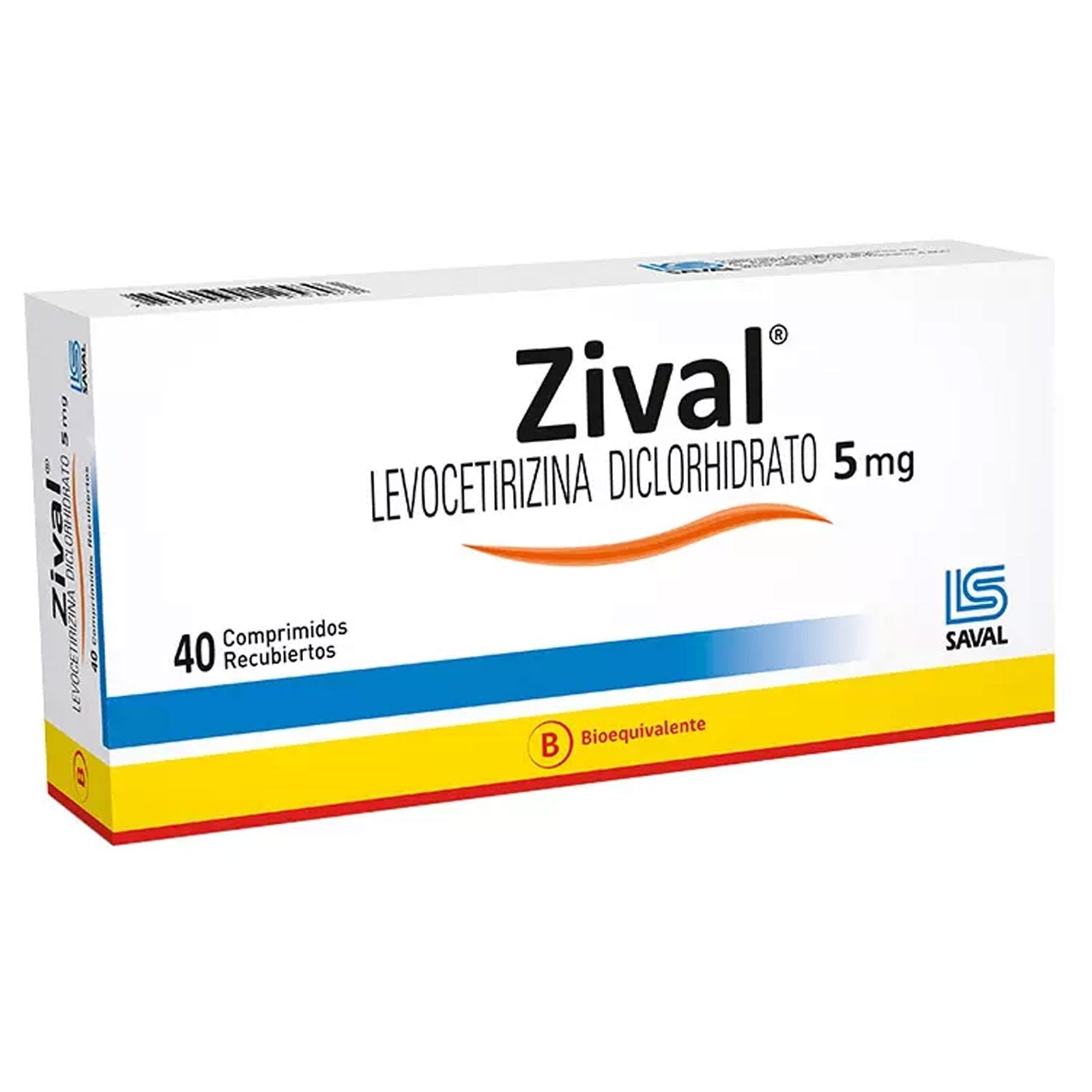 Zival Comprimidos 5mg - 40 unidades