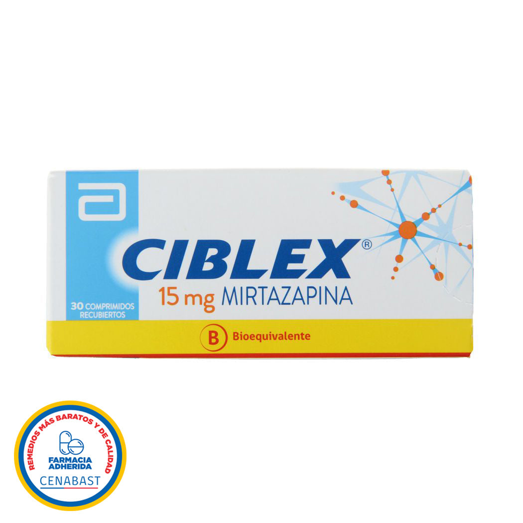 Ciblex 15mg 30 Comprimidos Recubiertos Producto Cenabast