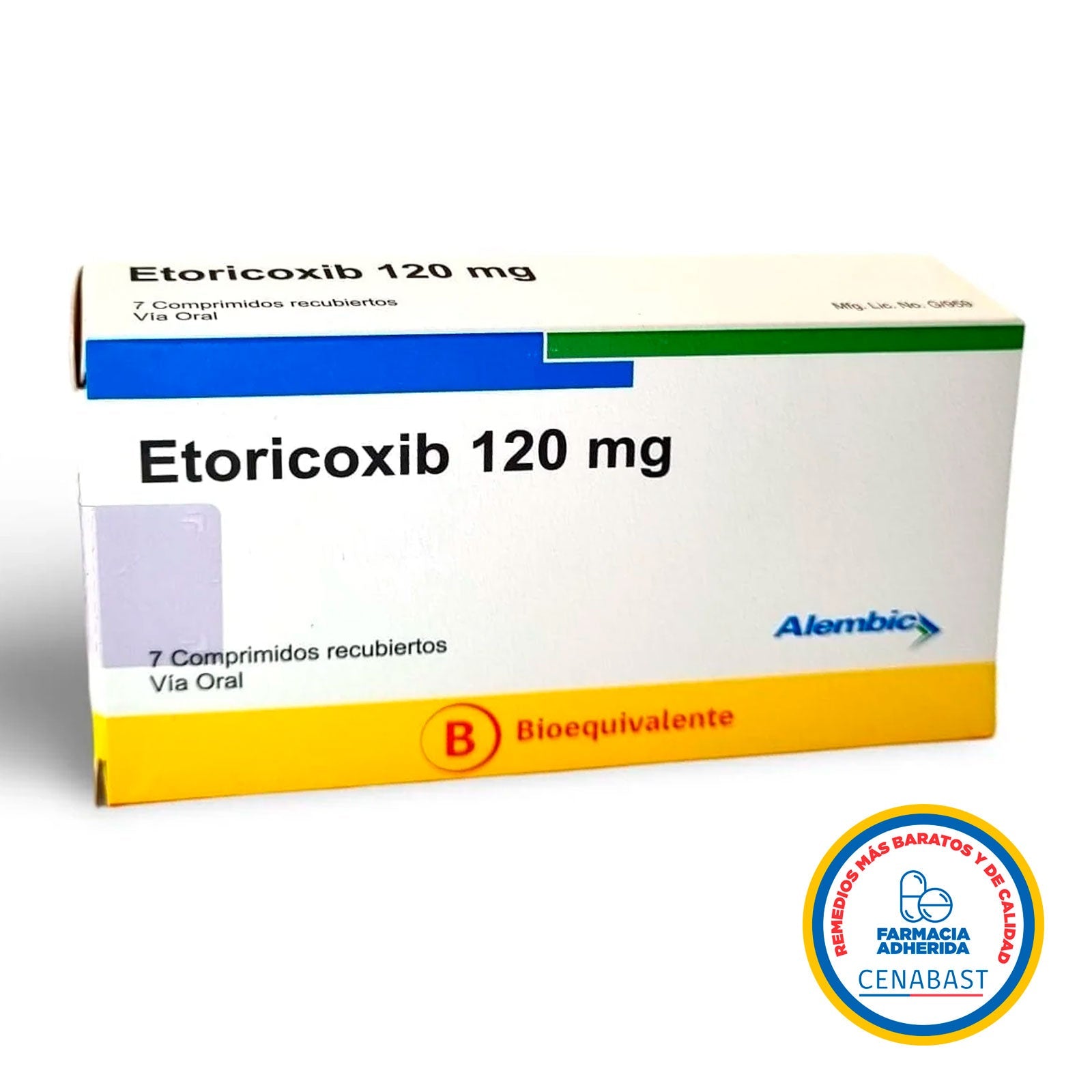 Etoricoxib Comprimidos Recubiertos 120mg Producto Cenabast
