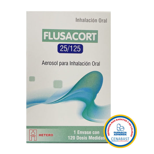 Flusacort Aerosol para Inhalación 25/125 Producto Cenabast