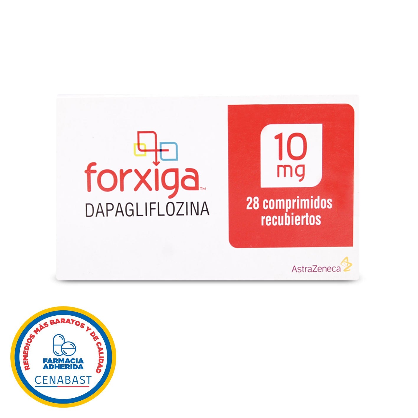 Forxiga Comprimidos Recubiertos 10mg (DAPAGLIFOZINA) Producto Cenabast
