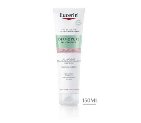 Eucerin Gel Limpiador Dermopure Concentrado Triple Efecto 150 mL