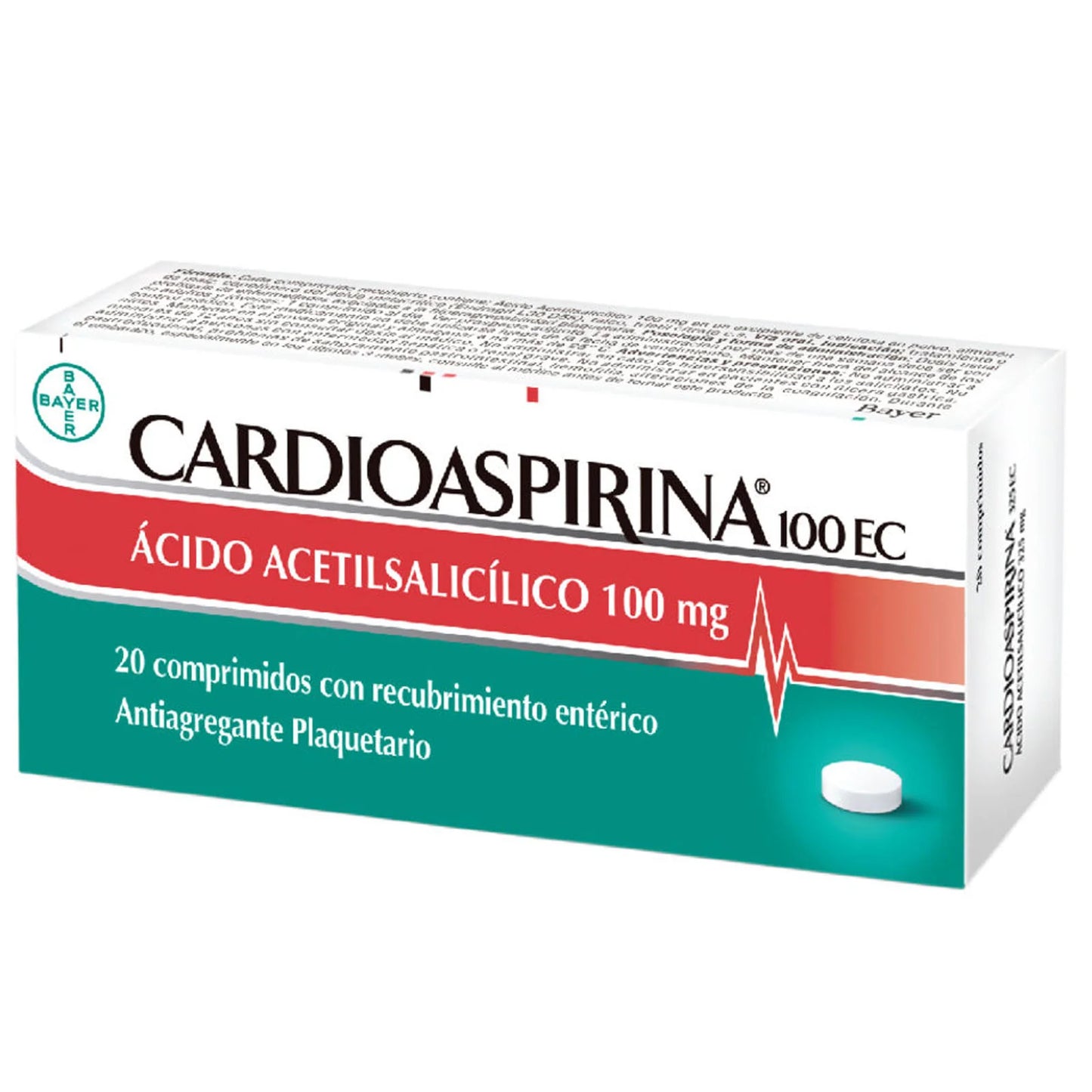 Cardioaspirina 100EC Comprimidos con Recubrimiento Entérico. - 50 unidades