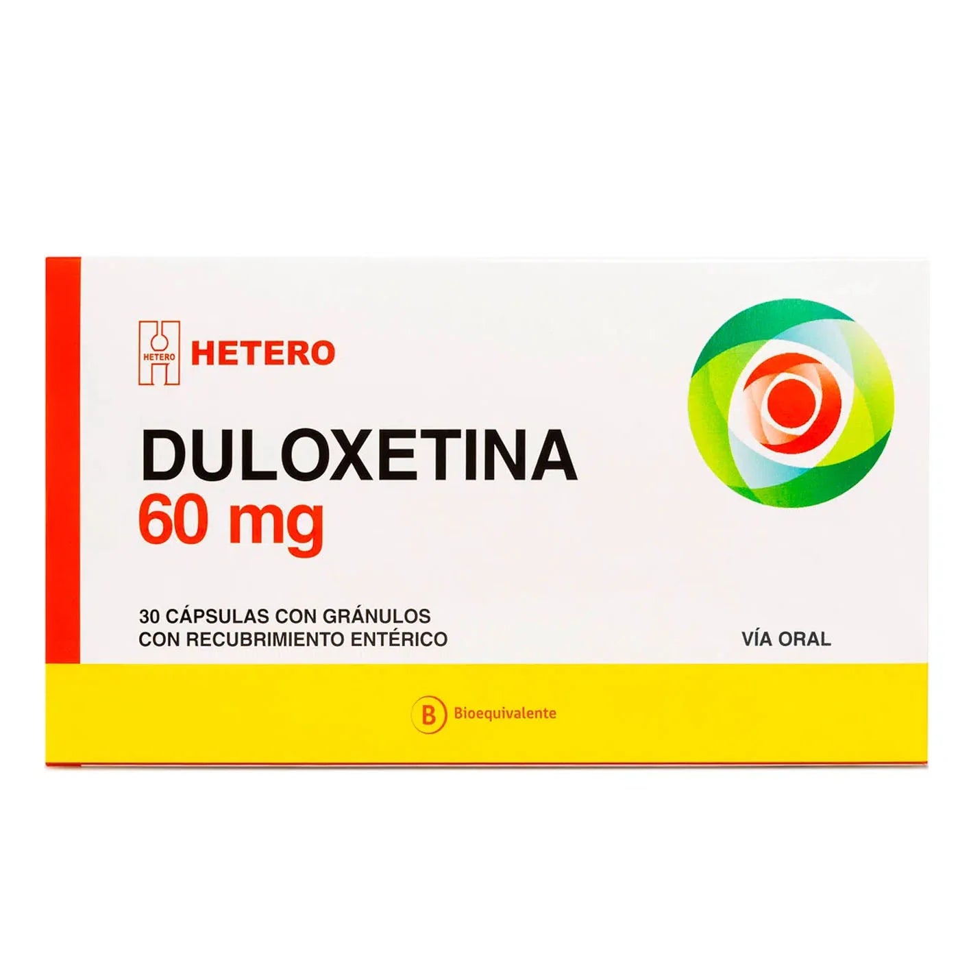 Duloxetina 60mg 30 Cápsulas con Gánulos con recubrimiento Entérico