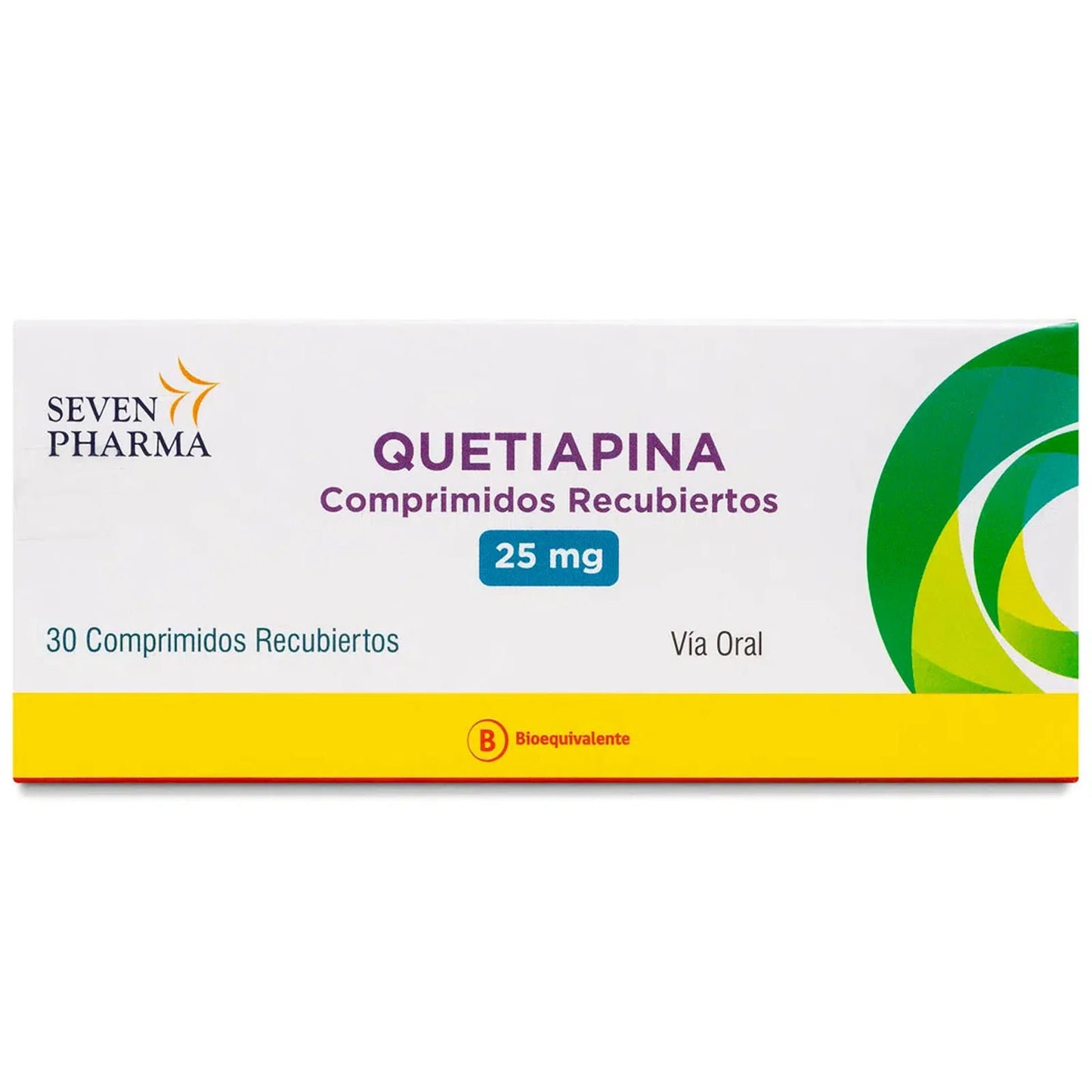 Quetiapina 25mg 30 Comprimidos Recubiertos