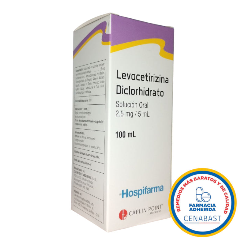 Levocetirizina suspension 2,5mg/5ml Producto Cenabast