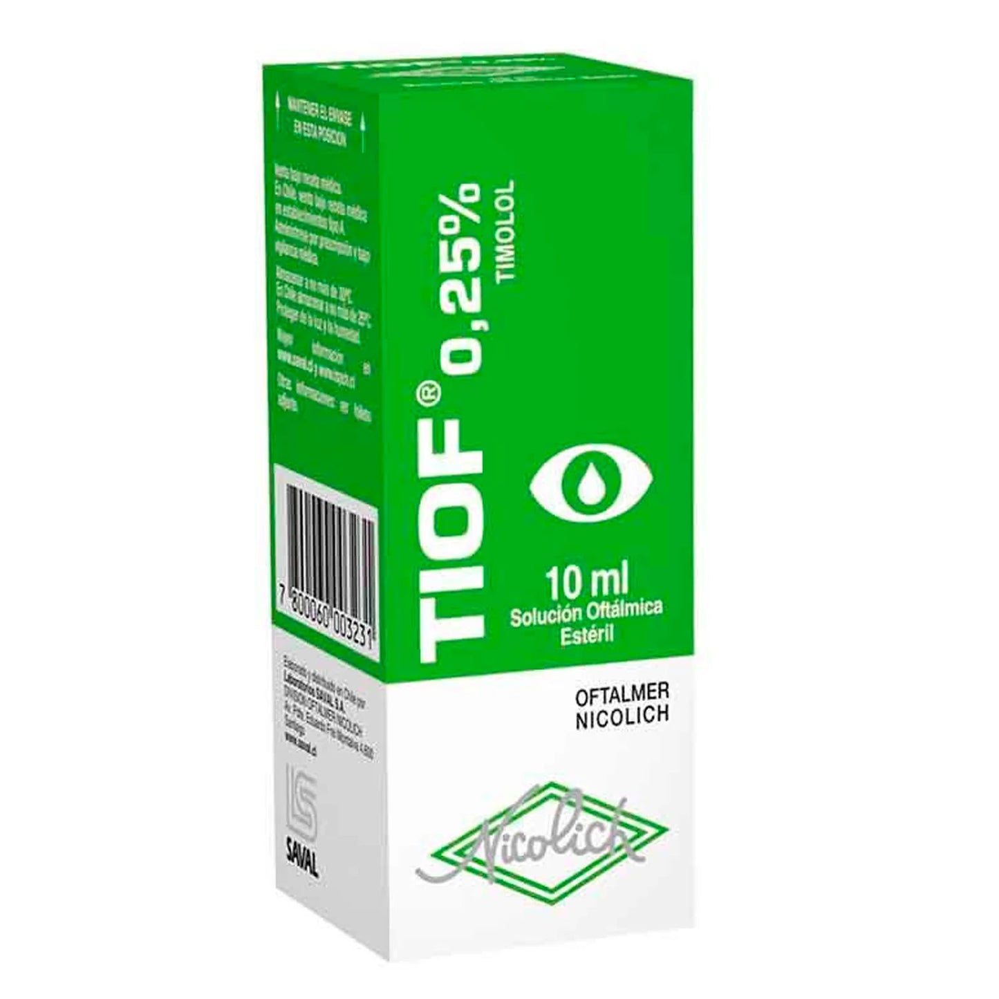 Tiof Solución Oftálmica 0,25%